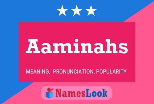 Aaminahs Name Poster