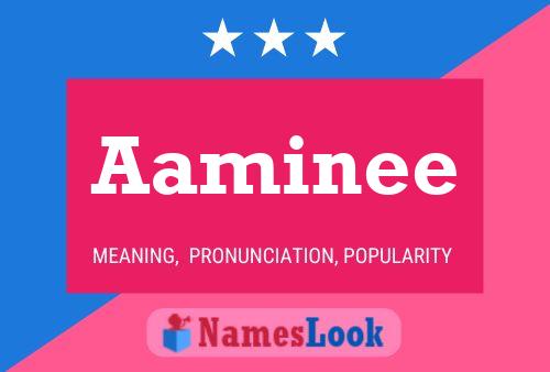 Aaminee Name Poster