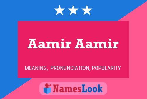 Aamir Aamir Name Poster