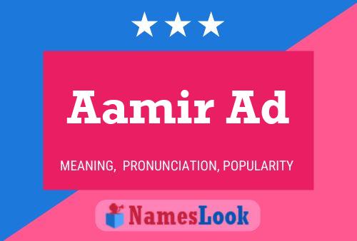 Aamir Ad Name Poster