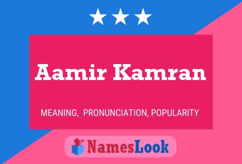 Aamir Kamran Name Poster