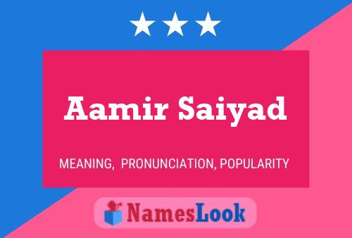 Aamir Saiyad Name Poster