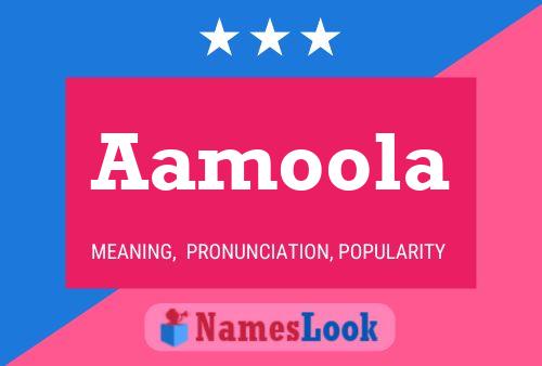 Aamoola Name Poster