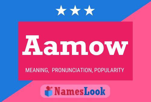 Aamow Name Poster