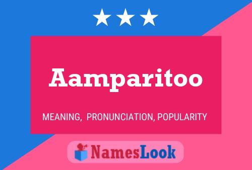 Aamparitoo Name Poster