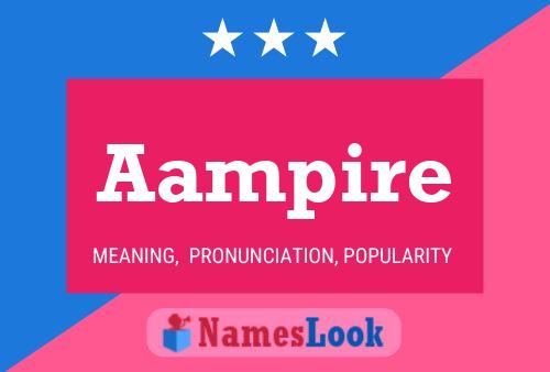 Aampire Name Poster