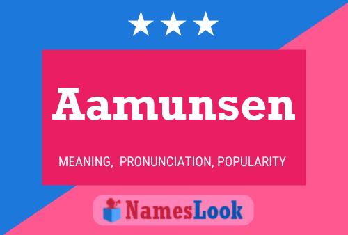 Aamunsen Name Poster