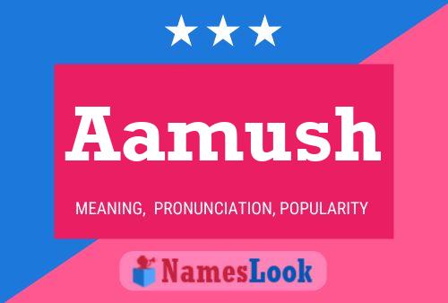 Aamush Name Poster