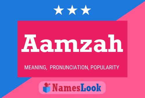 Aamzah Name Poster