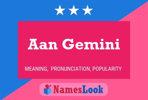 Aan Gemini Name Poster