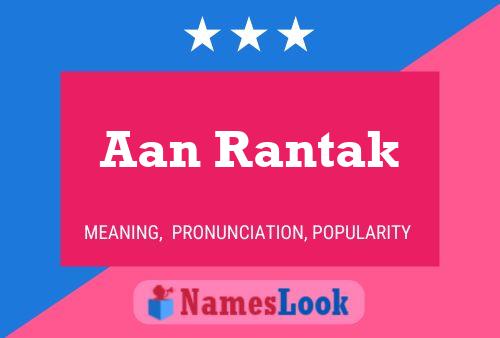 Aan Rantak Name Poster