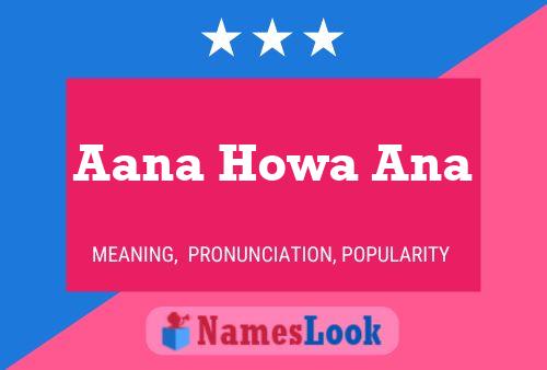 Aana Howa Ana Name Poster