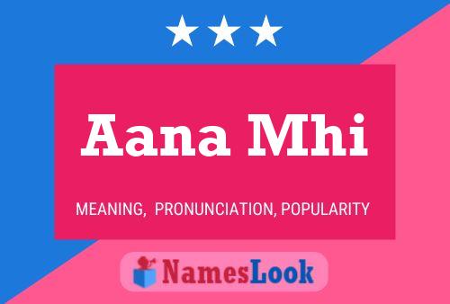 Aana Mhi Name Poster