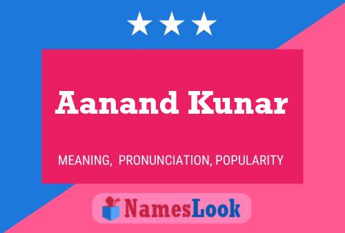 Aanand Kunar Name Poster