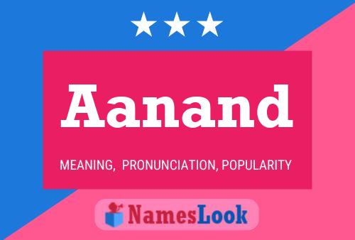 Aanand Name Poster