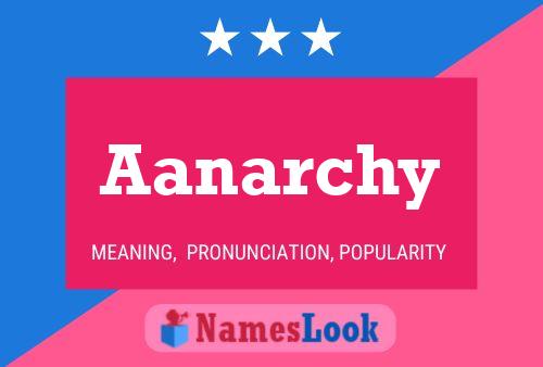 Aanarchy Name Poster