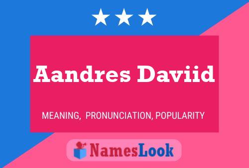 Aandres Daviid Name Poster