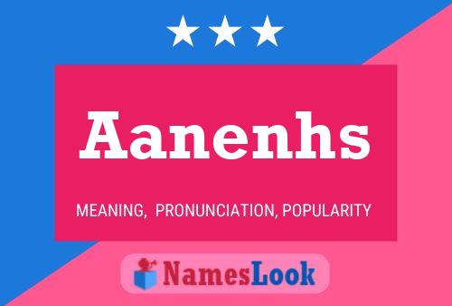 Aanenhs Name Poster