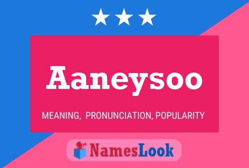 Aaneysoo Name Poster