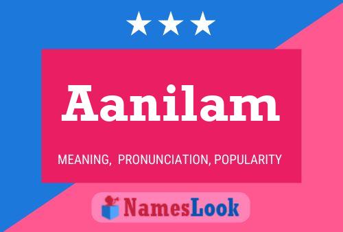 Aanilam Name Poster