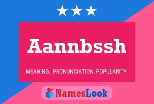 Aannbssh Name Poster