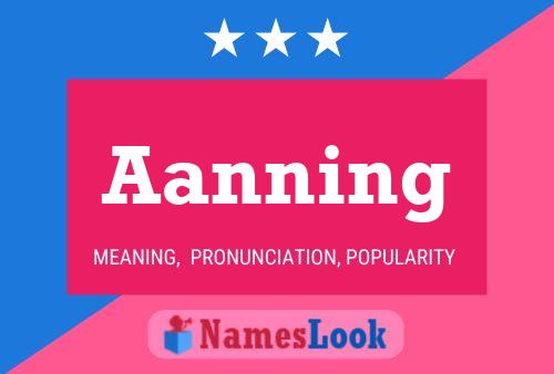 Aanning Name Poster