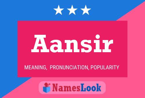 Aansir Name Poster