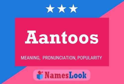 Aantoos Name Poster