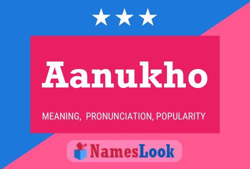 Aanukho Name Poster