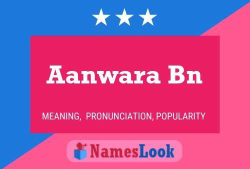 Aanwara Bn Name Poster