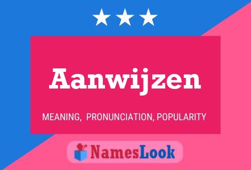 Aanwijzen Name Poster