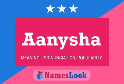 Aanysha Name Poster