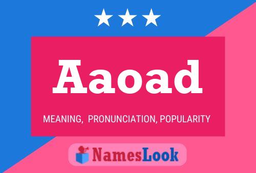 Aaoad Name Poster