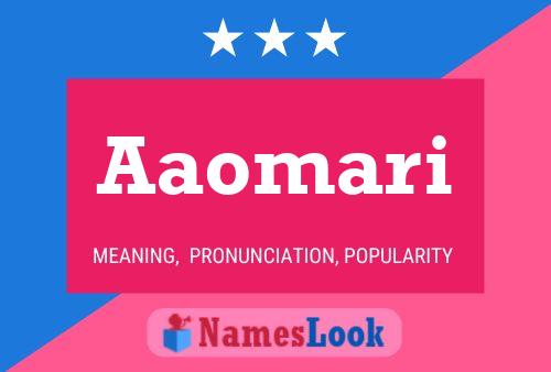 Aaomari Name Poster