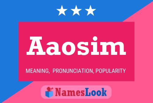 Aaosim Name Poster