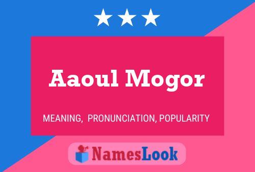 Aaoul Mogor Name Poster