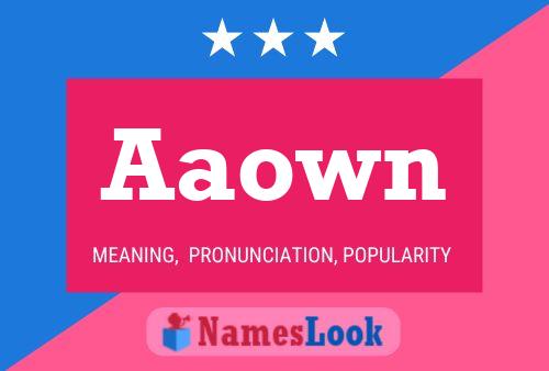 Aaown Name Poster