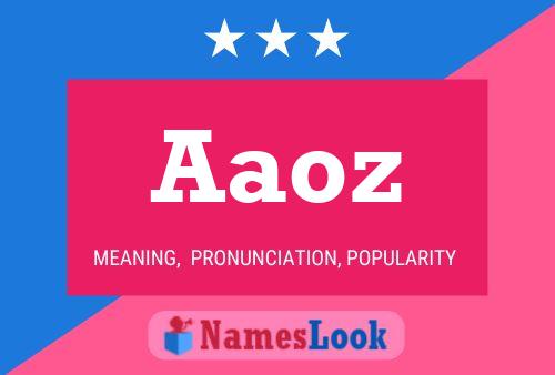 Aaoz Name Poster