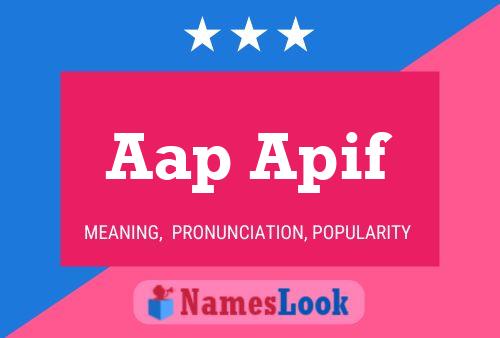 Aap Apif Name Poster