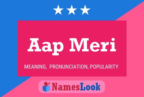 Aap Meri Name Poster