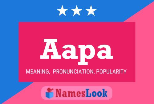 Aapa Name Poster