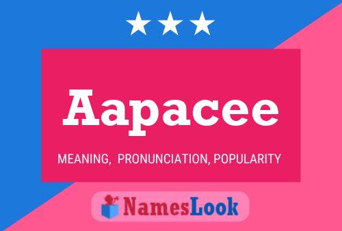 Aapacee Name Poster