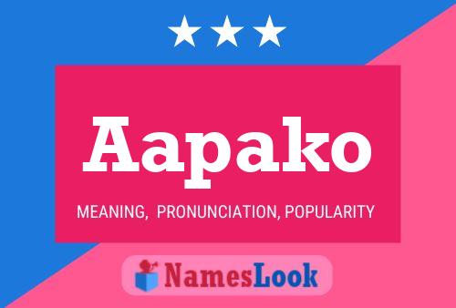 Aapako Name Poster