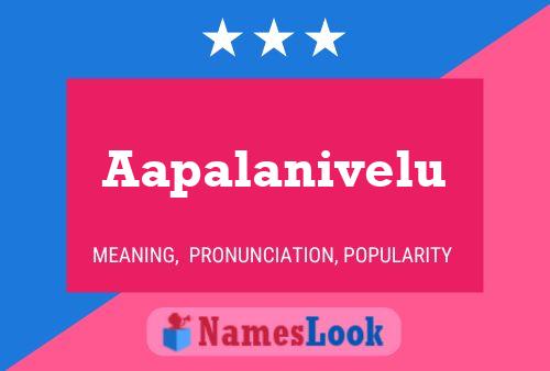 Aapalanivelu Name Poster