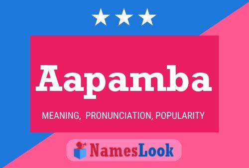 Aapamba Name Poster