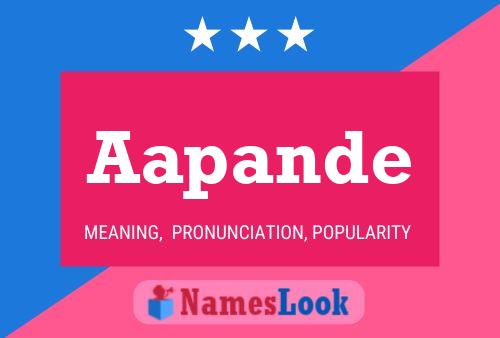 Aapande Name Poster