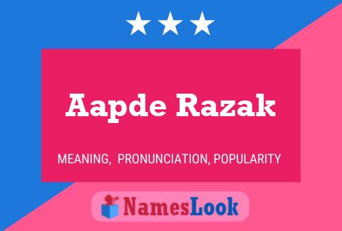 Aapde Razak Name Poster