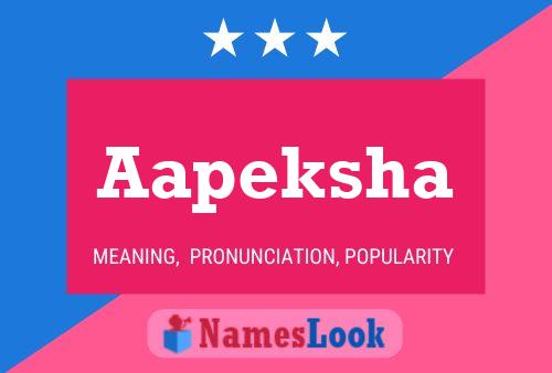 Aapeksha Name Poster