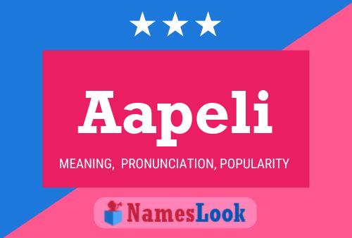 Aapeli Name Poster