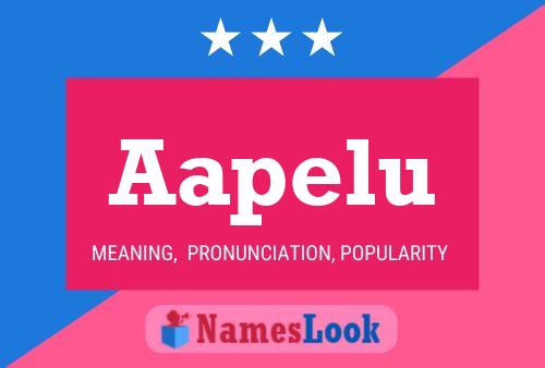 Aapelu Name Poster